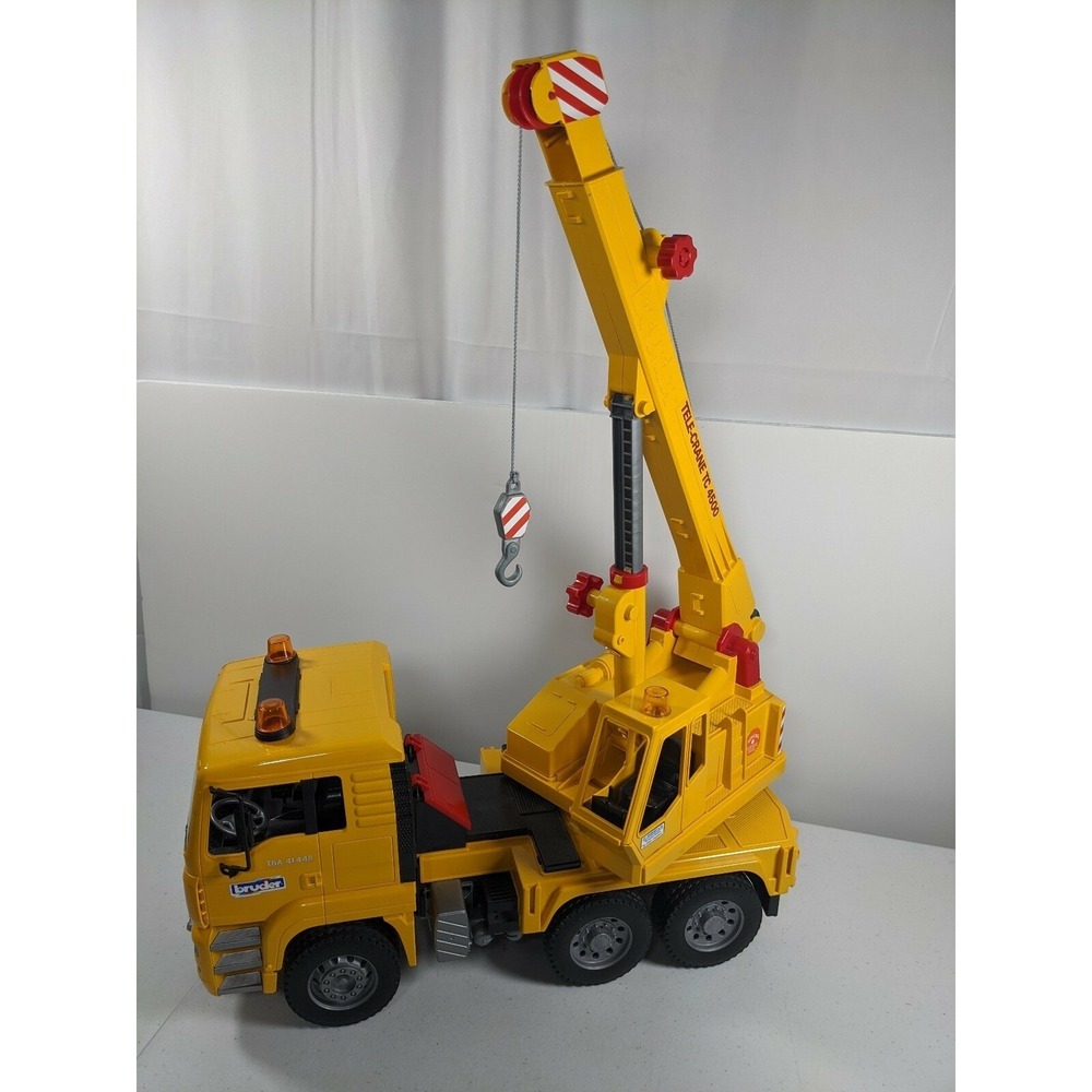 Bruder MAN TGA 41.440 Tele-Crane TC-4500 Construction Toy Truck Germany - Picture 6 of 11